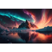 Tosbart Kutup Işıkları Aurora Kanvas Tablo