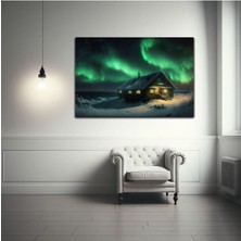 Tosbart Kutup Işıkları Aurora Kanvas Tablo
