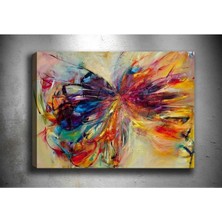 Tosbart Kelebek Soyut Kanvas Tablo Sb-84184