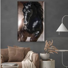 Tosbart |Şık At Tablosu 18 |Çerçevesiz Kanvas Tablo