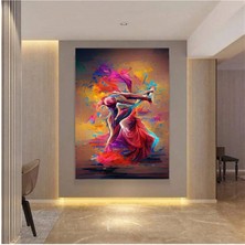 Tosbart Yağlı Boya Görünümlü Balerin Hd Kanvas Tablo/006-E