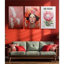 Tosbart 3'Lü Set Kanvas Duvar Tablosu Canvas Tablo Boho Klasik Modern Eu 403