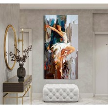 Tosbart Yağlı Boya Görünümlü Balerin Kız Kanvas Duvar Tablo