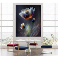 Tosbart Soyut Hd Lotus Çiçeği Kanvas Tablo Ev Salon Oda Büro Ofis Cafe Duvar Dekoru