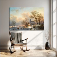 Tosbart Kışın Gelen Sükunet Kanvas Tablo