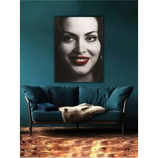 Tosbart Türkan Şoray Tablo Salon Oturma Odası Retro Dekoratif Dijital Baskı Kanvas Tablo