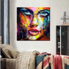 Tosbart Colourfull Women Dekoratif Kanvas Tablo