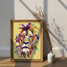 Tosbart Aslan Kanvas Tablo Soyut