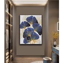 Tosbart Dekoratif Tablonuz Dekoratif Modern Şık Çiçek Kanvas Tablo Dikey E25