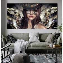 Tosbart Steampunk Angel Kanvas Tablo