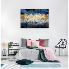 Tosbart Modern Soyut Altın Ağacı dekoratif Kanvas Duvar Tablo