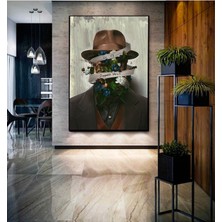 Tosbart Dekoratif Soyut Sanat Ahşap Kanvas Tablo