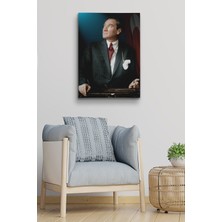 Tosbart Atatürk Kanvas Tablo Dekoratif Atatürk Portre Tablo 126