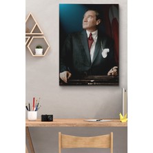 Tosbart Atatürk Kanvas Tablo Dekoratif Atatürk Portre Tablo 126
