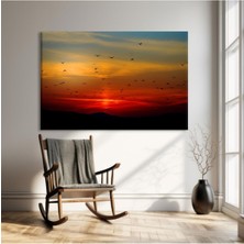 Tosbart Gün Batımı Uçuşu Kanvas Tablo