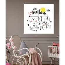 Tosbart Dekoratif Çocuk Odası Happy Cuttie Duvar Kanvas Tablo