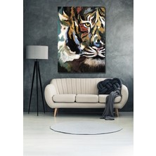 Tosbart Kaplan Dekoratif Kanvas Tablo Salon Oturma Yatak Odası Ofis Antre Cafe Için Duvar Dekoru