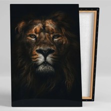 Tosbart Ormanlar Kralı Asil Aslan Dekor Kanvas Tablo Ar030231