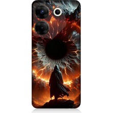 Teknomeg Tecno Camon 20S Pro Uyumlu Ateş Çemberi  Desenli Silikon Kılıf