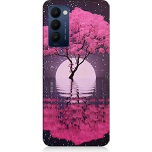 Teknomeg Tecno Camon 18 Uyumlu Deniz ve Güneş  Desenli Silikon Kılıf