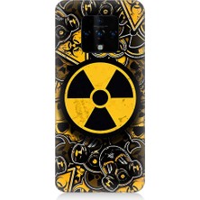Teknomeg Tecno Camon 16 Uyumlu Nükleer Sembol  Desenli Silikon Kılıf