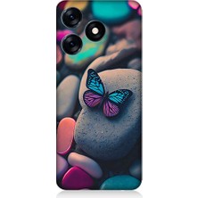 Teknomeg Tecno Spark 10 Uyumlu Renkli Taş  Desenli Silikon Kılıf