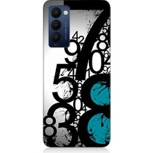 Teknomeg Tecno Camon 18 Uyumlu Sayısal Karmaşa  Desenli Silikon Kılıf