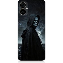 Teknomeg Tecno Camon 19 Pro Uyumlu Karanlık Figür  Desenli Silikon Kılıf