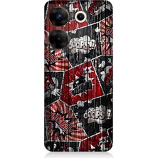 Teknomeg Tecno Camon 20S Pro Uyumlu Ayda Kurt  Desenli Silikon Kılıf