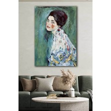 Tosbart Kadın Portresi - Gustav Klimt Ünlü Ressamlar Kanvas Tablo