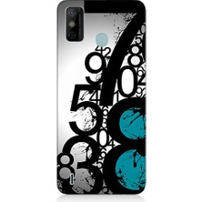 Teknomeg Tecno Spark 6 Go Uyumlu Sayısal Karmaşa  Desenli Silikon Kılıf