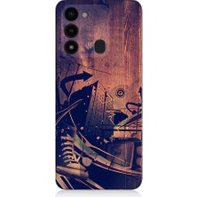 Teknomeg Tecno Spark 8c Uyumlu Karanlık Tiyatro  Desenli Silikon Kılıf