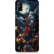 Teknomeg Tecno Spark 6 Go Uyumlu Paris Sokakları  Desenli Silikon Kılıf