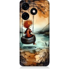 Teknomeg Tecno Spark 10C Uyumlu Yalnız Çocuk  Desenli Silikon Kılıf