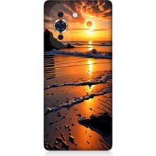 Teknomeg Tecno Nova 10 Se Uyumlu Günbatımı Sahili  Desenli Silikon Kılıf