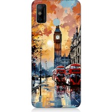 Teknomeg Tecno Spark 6 Go Uyumlu Londra Sokakları  Desenli Silikon Kılıf