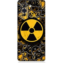 Teknomeg Tecno Nova 10 Se Uyumlu Nükleer Sembol  Desenli Silikon Kılıf