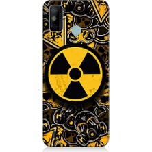 Teknomeg Tecno Spark 6 Go Uyumlu Nükleer Sembol  Desenli Silikon Kılıf