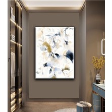 Tosbart Dekoratif Tablonuz Dekoratif Modern Şık Çiçek Kanvas Tablo Dikey E5