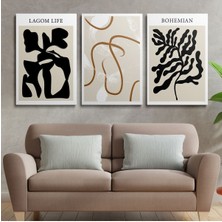 Tosbart 3'Lü Set Kanvas Duvar Tablosu Canvas Tablo Boho Klasik Modern Eu 195