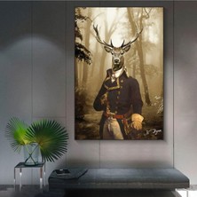 Tosbart Dekoratif General Deer Kanvas Tablo