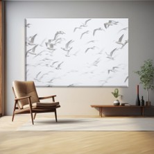 Tosbart Uçan Martılar Kanvas Tablo