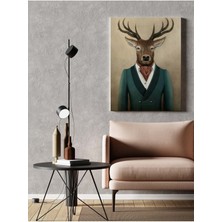 Tosbart Kanvas Tablo Yeşil Ceketli Geyik 203