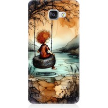 Teknomeg Samsung Galaxy A3 2016 Uyumlu Yalnız Çocuk  Desenli Silikon Kılıf