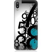Teknomeg Samsung Galaxy M10 Uyumlu Sayısal Karmaşa  Desenli Silikon Kılıf