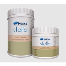 Bianca Stella Su Bazlı Saf Akrilik Boya 1 lt Krater Renk Mat Görünüm Anti-alerjik ve Kokusuz