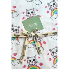 Kedi Desenli Pamuk Poplin Kumaş / Dry - 75