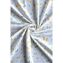 Limon Desenli Pamuk Poplin Kumaş / Dry - 129