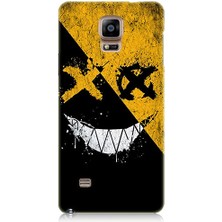 Teknomeg Samsung Galaxy Note 4 Uyumlu Karanlık Gülüş  Desenli Silikon Kılıf