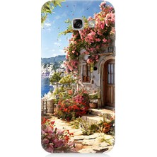 Teknomeg Samsung Galaxy A3 2017 Uyumlu Çiçekli Ev  Desenli Silikon Kılıf